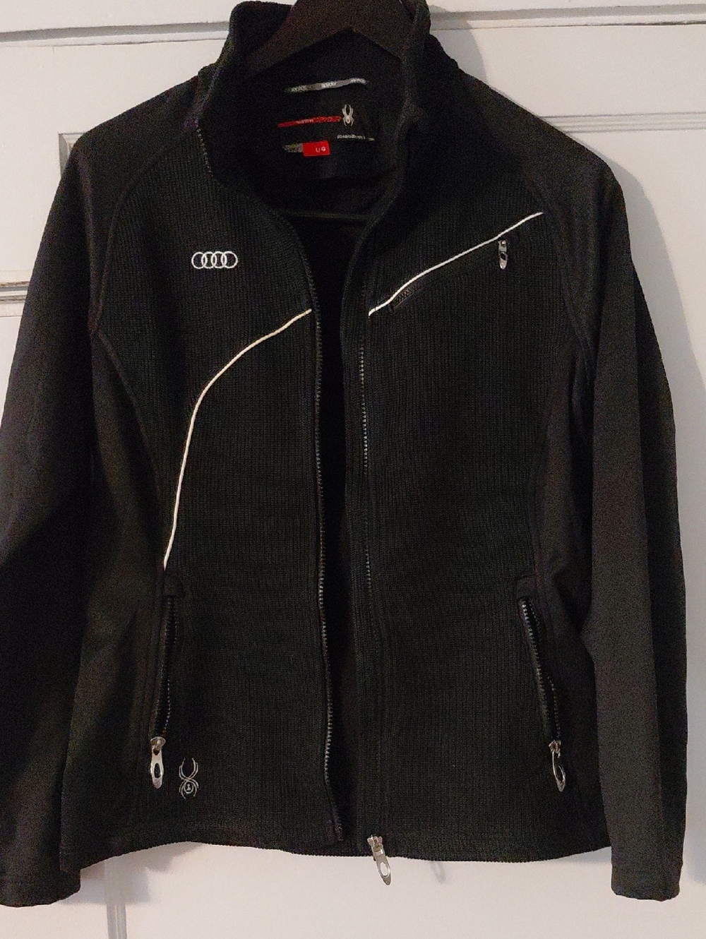 Spyder Black Jacket with Red Accents